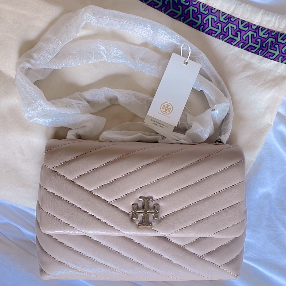 NWT Tory Burch Kira Chevron Small Convertible Shoulder Bag